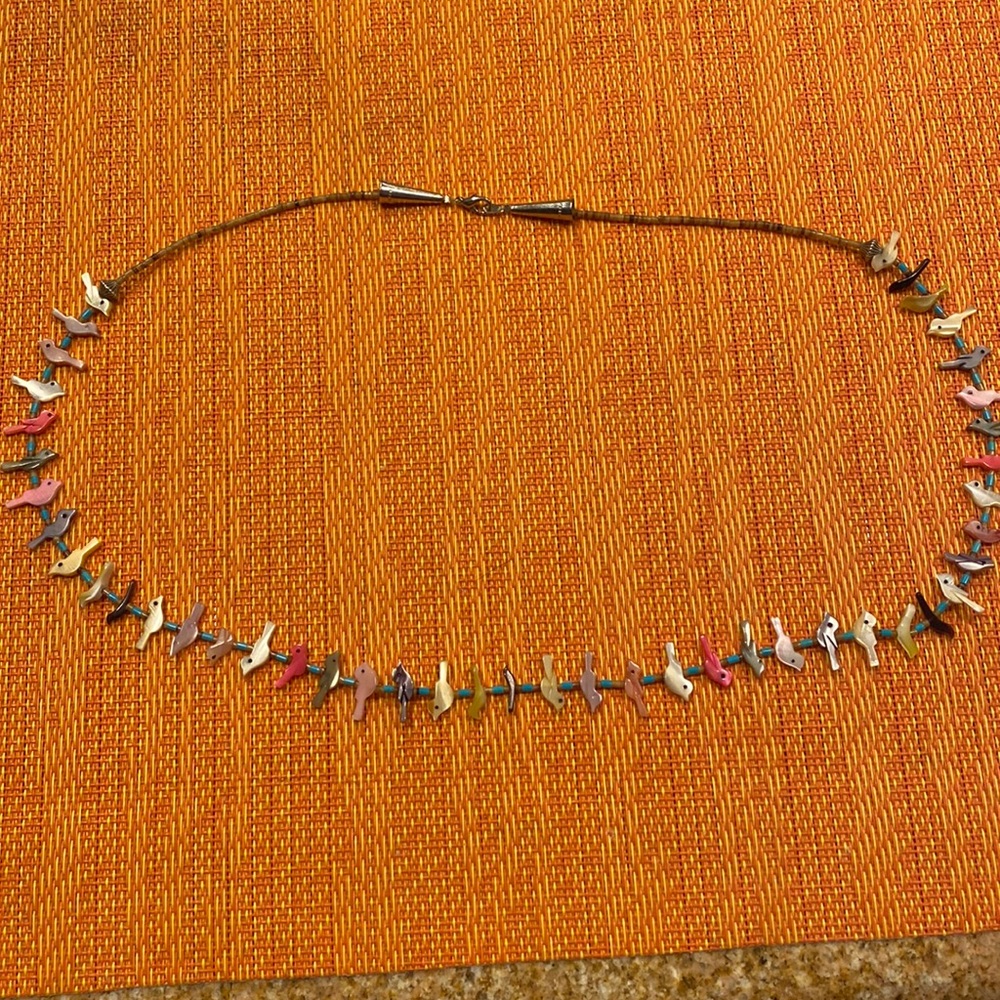 Colorful Bird Necklace